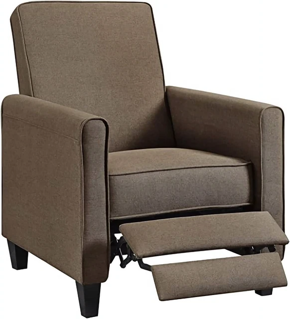 Multi Colors Push Back Recliner Upholstered Club Chair, 100% Linen Multi Colors Push Back Recliner Upholstered Club Chair, 100% Linen