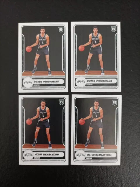 🏀 23 24 PANINI NBA ROOKIE RC Lot 4 STICKERS Images VICTOR WEMBANYAMA # 467 MINT