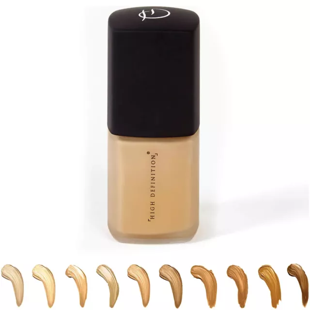 HD Brows Fluid Foundation Face Body Beauty Make Up Creamy Texture Cover 9 Shades