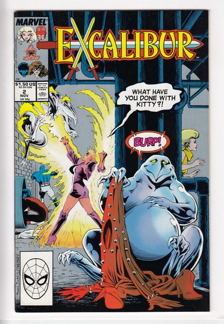 EXCALIBUR #2 (1988-11) Vol 1 MARVEL Claremont 3rd team app Vixen Warwolves MID