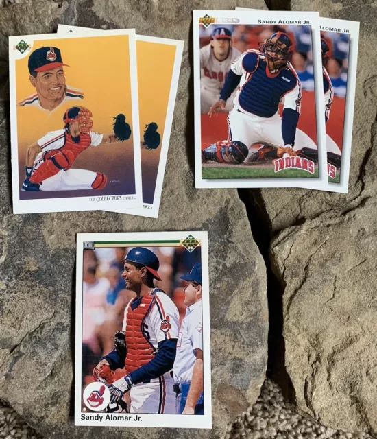 Sandy Alomar Jr. Upperdeck Baseball Cards.