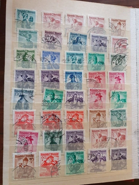 Briefmarken Sammlung Österreich verschiedene Jahrgänge 3. Reich 3