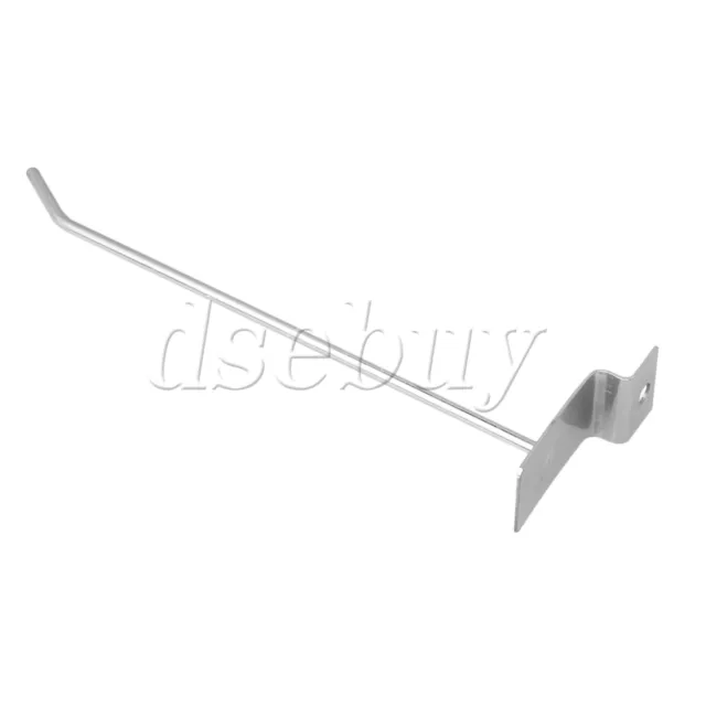 250x Slatwall Single Hook Pin Arm Shop Display Fitting Prong Hanger 15cm Length