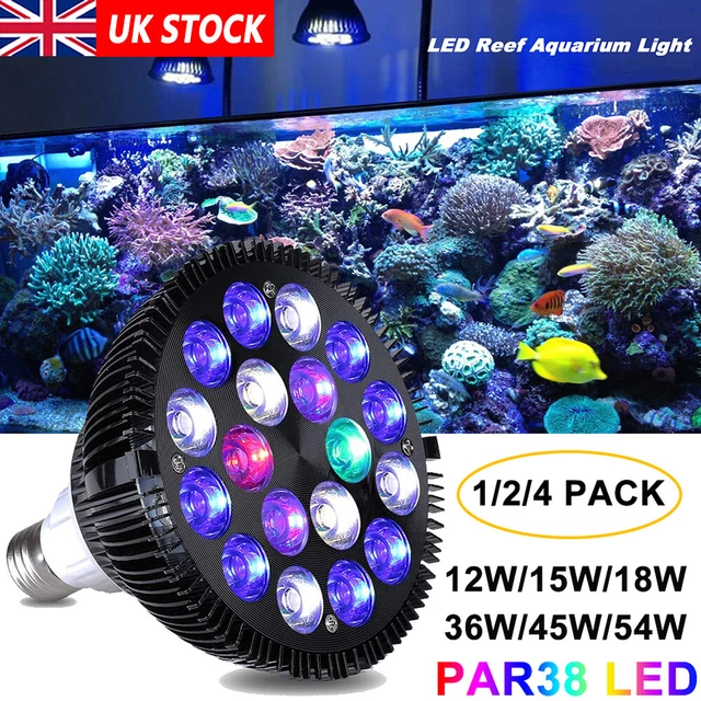 12W54W LED AQUARIUM Light Bulb PAR38 SPOT Light Bulbs Fish Tank Lamp