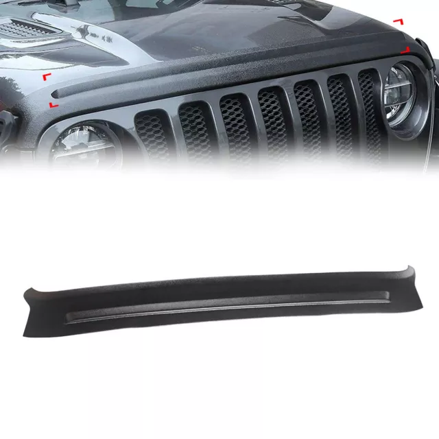 Car Hood Stone Chip Deflector Guard Black For Jeep Wrangler JL 2018-2022