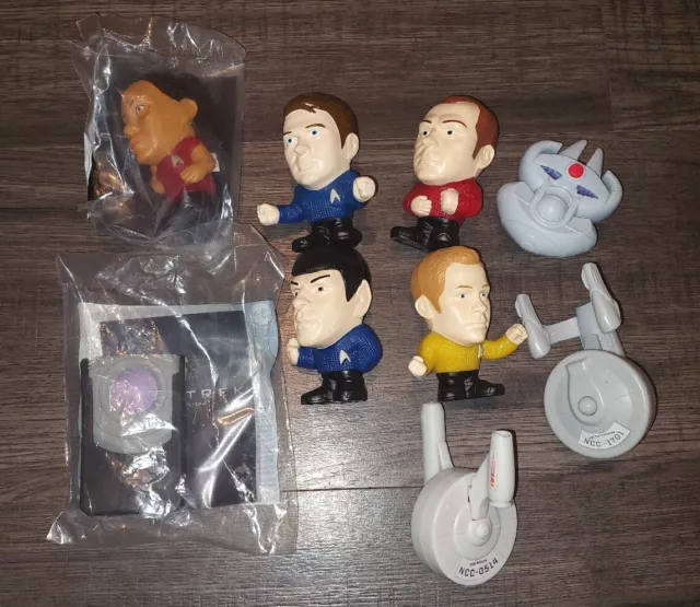 Lot of 9 Burger King Happy Meal Talking Toys ~ Star Trek Figures ~ 2009