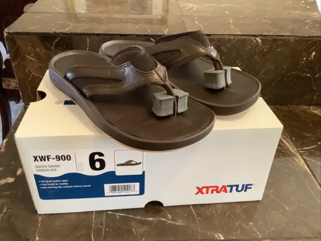 Xtratuf Womens South Shore XWF-900 Slip On Chocolate Flip Flop Sandals Size 6 M