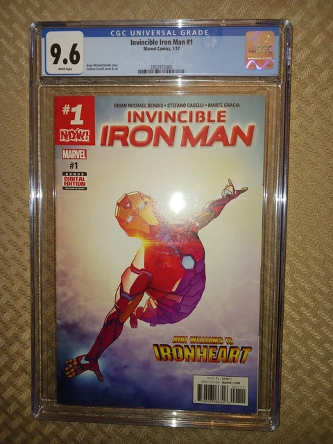 Invincible Iron Man #1 2017 Cgc 9.6 Riri Williams Is Ironheart!! Nice