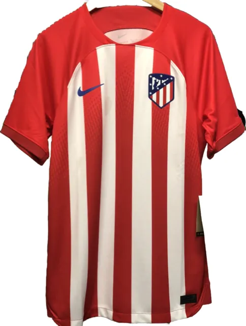 NEW Atletico Madrid 23/24 Authentic Home Match Jersey Men Sz.S 23% OFF (RRP$115)