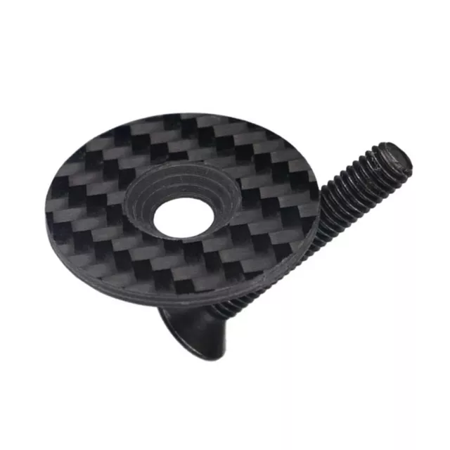 Sleek Carbon Fiber Headset Stem Cap 1 1/8 31 8mm Stylish and Lightweight