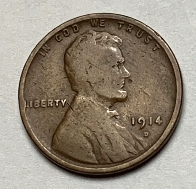 1914D Lincoln Wheat Penny