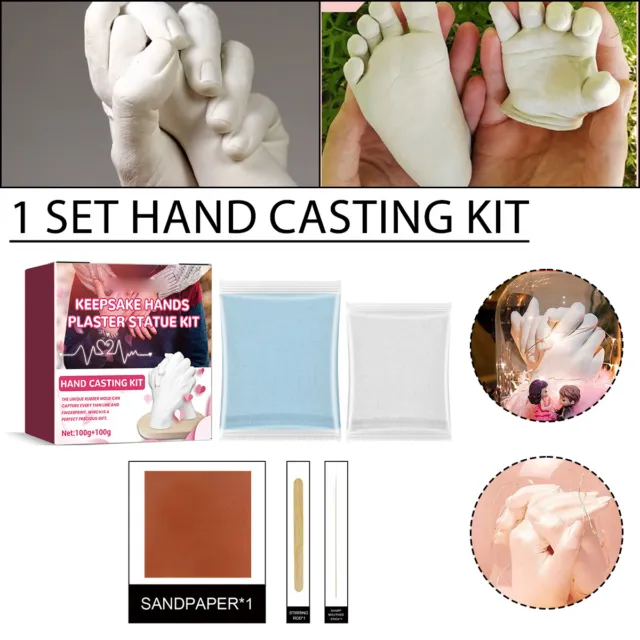 Diy Keepsake Hands Casting Kit Couple 3d Mold Family Holding Hand