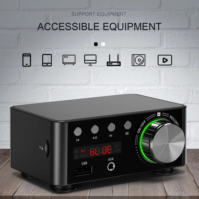 AMPLIFICATEUR STÉRÉO AUDIO 2.1 canaux Bluetooth HiFi TPA3116 EUR 44,20