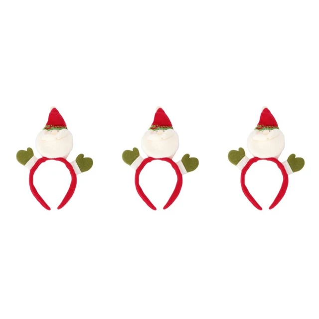 3x Xmas Party Favors Geschenke Weihnachten Kostüm Haarband Urlaub Stirnband Set