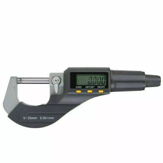 0-25mm 0.001 LCD Digital Elektronische Bügelmeßschraube Messschraube Micrometer