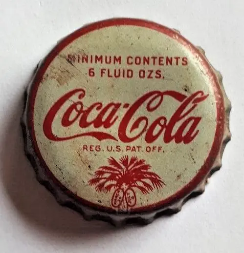 rare old USA COCA COLA crown cork soda bottle caps 1930 South Carolina Palmetto