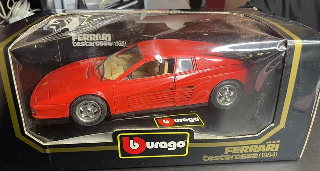 VOITURE COLLECTION BURAGO 1/18 Ferrari Testarossa 1984 neuve boite cod