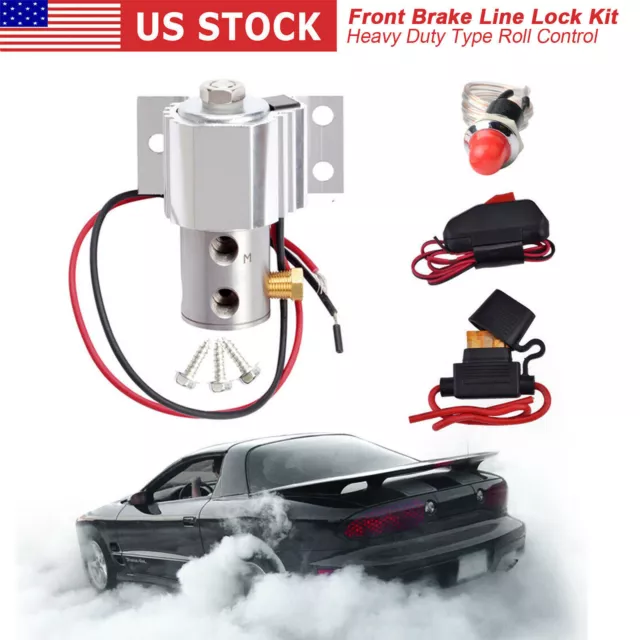 Front Brake Line Lock Kit Heavy Duty Type Roll Control Hill Holder Kit Universal