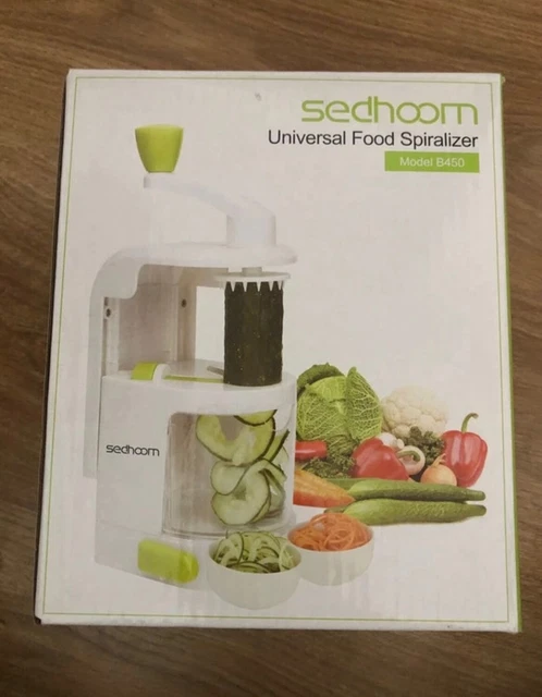 Sedhoom Spiralizzatore alimentare universale a 4 lame resistente.