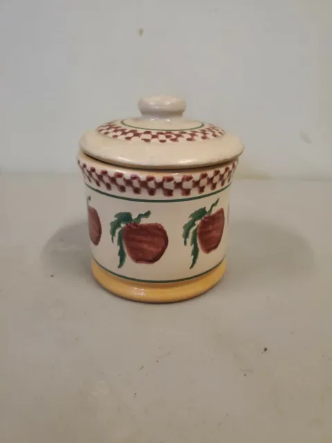 Nicholas Mosse Pottery Apple Design Small Sugar Jar *RARE*