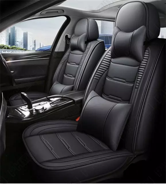 PU Leather Front+Rear 5-Seat Car Cushion Seat Covers Car-styling Full Surrounded 2