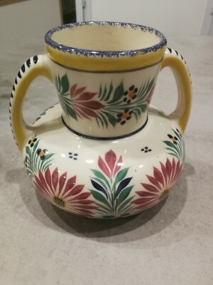 Bouquetière bretonne signée numérotée HB Quimper céramique porcelaine faience 