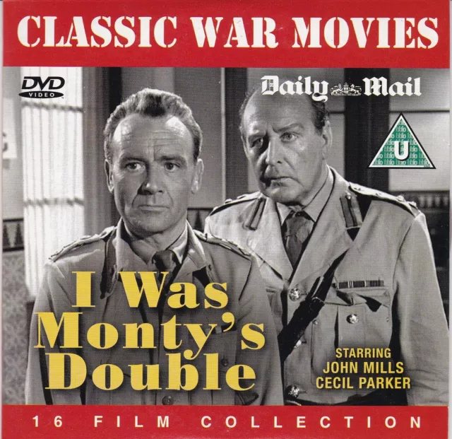 I WAS MONTY'S DOUBLE ( DAILY MAIL Newspaper DVD ) John Mills , Cecil Parker