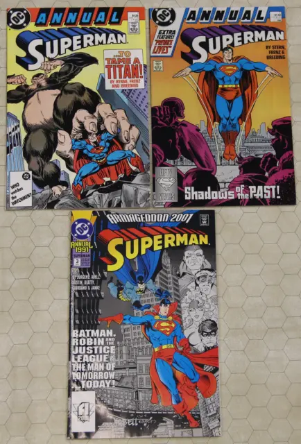SUPERMAN Set ANNUALS #1 - 3 vol 2 (1987) NM (DC Comics) !!
