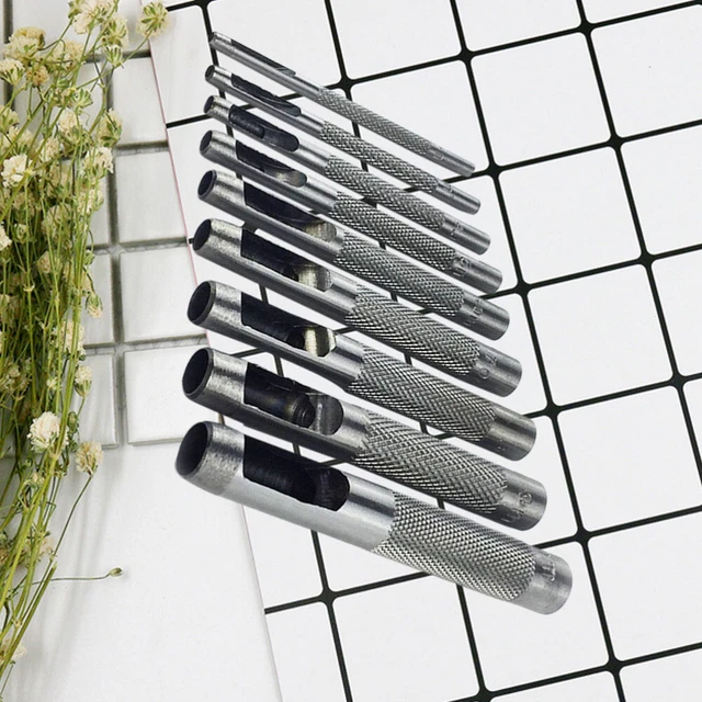 9 Pcs Ledernahtstanze Lederpunsch Gürtellocher Schneidemaschine