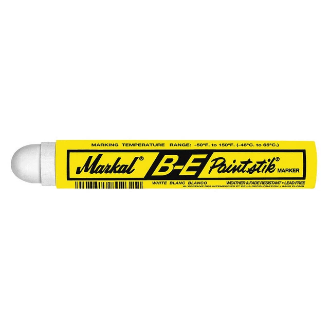 MARKAL 80620 Paint Crayon,11/16 In.,White,PK12