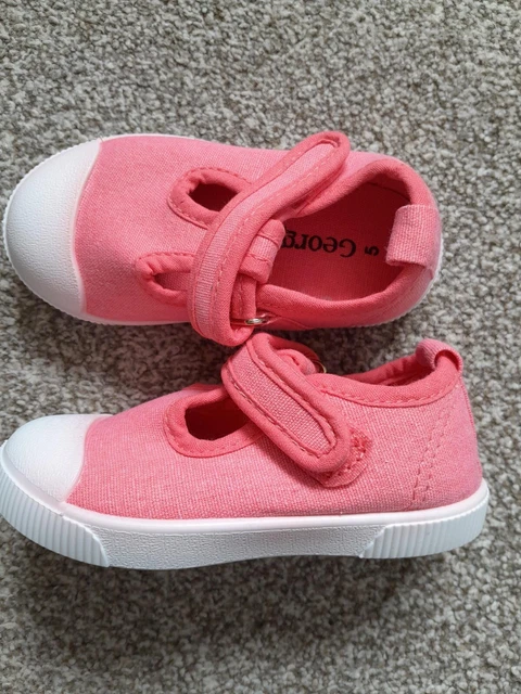 GEORGE ASDA GIRLS Toddler Pink Shoes Pumps Strap Infant Size 5 NWOT 3.00 PicClick UK
