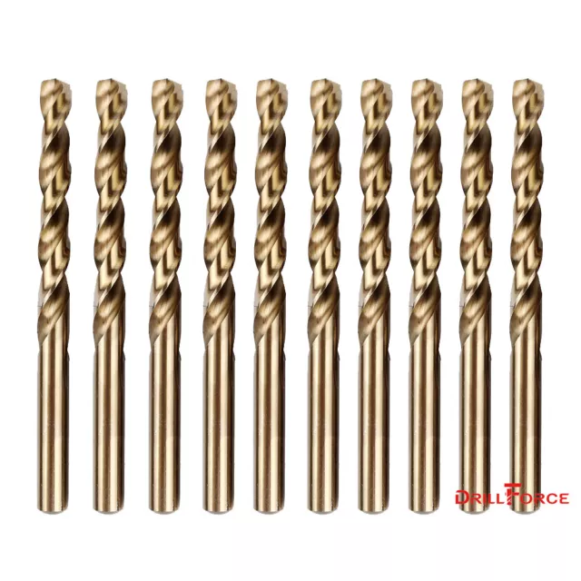 10PCS 7/32" Cobalt Drill Bit Set M35 HSS Jobber Length Twist Drill Bits Tools