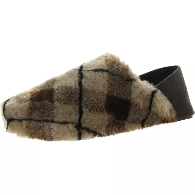 Cole Haan Womens Shearling Faux Fur Slip On Flat Loafer Slippers BHFO 5015