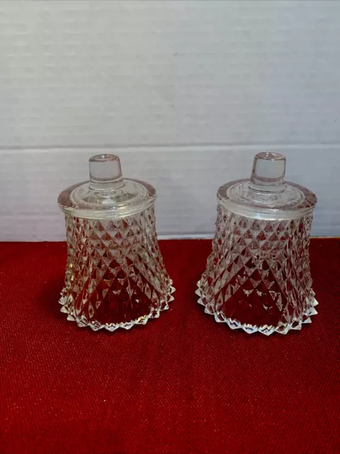 Home Interiors Homco Diamond Votive Holders, Set Of 2