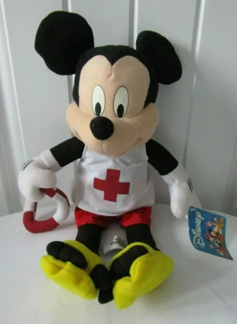 Toy Factory Disney Mickey Mouse Lifeguard 14" Plush Doll Toy w/Tag