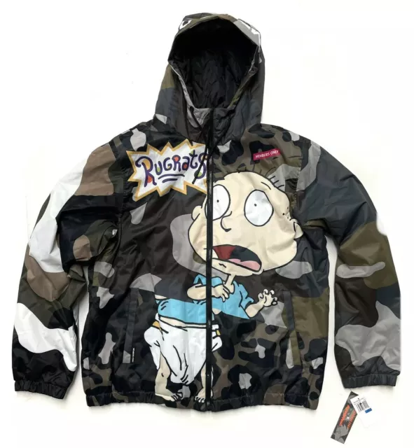MENS MEMBERS ONLY X Rugrats Nickelodeon Puffer Jacket Coat All Over ...