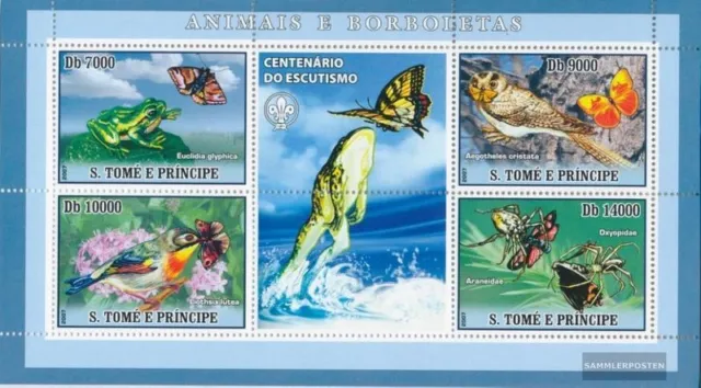 Sao Tome e Principe 3016-3019 Kleinbogen (kompl. Ausgabe) postfrisch 2007 Schmet