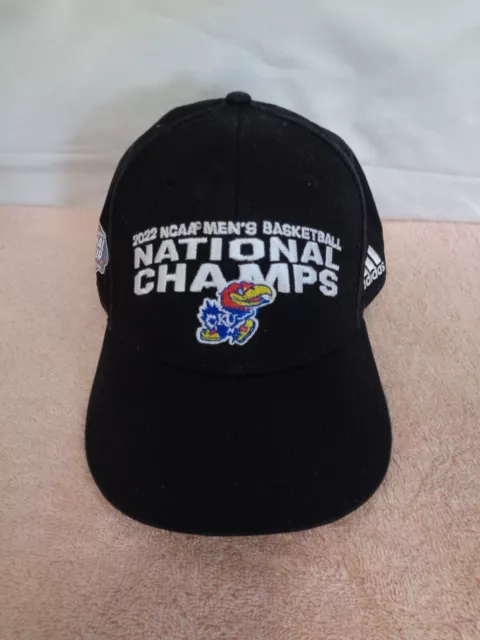 2022 Kansas Jayhawks National Champs Snapback Hat / Cap - Adidas NCAA
