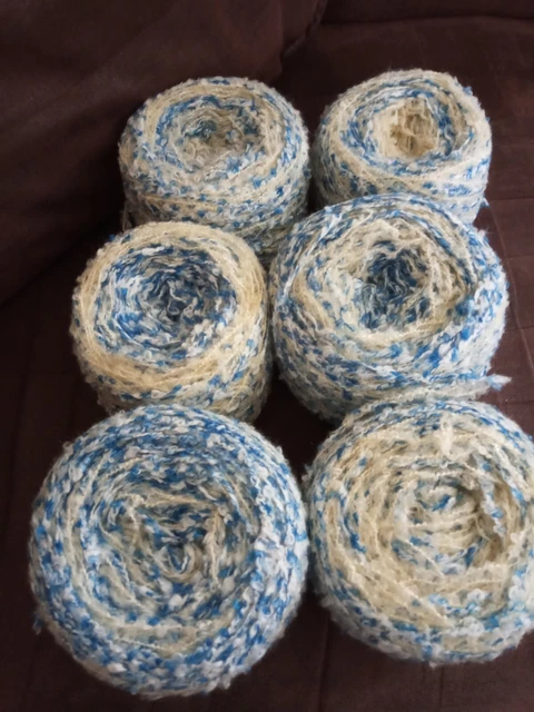 Lot de 7 Pelotes Fantaisies Tons Roses très très clairs et