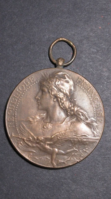 5.10BC7) Belle médaille en bronze MONCEAU LES MINES 1905 french MEDAL