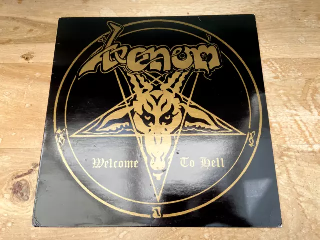 Venom - Welcome To Hell / UK First Press Vinyl LP + Lyric Insert / Blue Labels