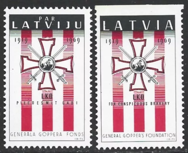 1969 Canada Latvian Scouts in Exile General Goppers Foundation, Latvia F/VF-NH