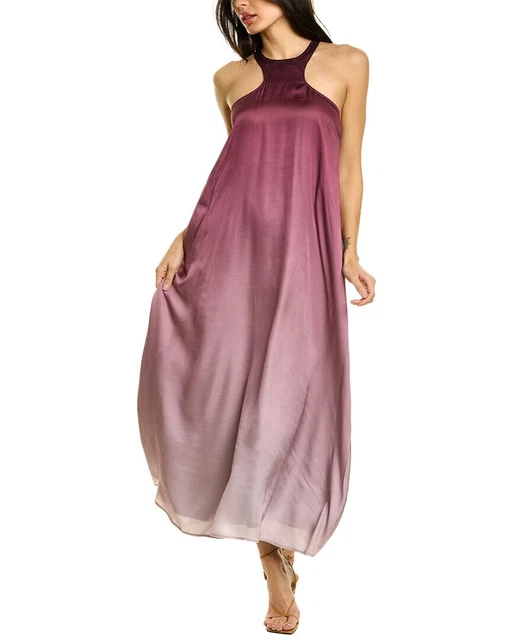 Allsaints Verna Nilla Maxi Dress Women's Purple Uk 6/Us 2