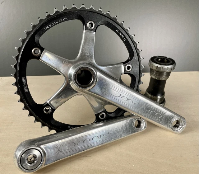 SRAM OMNIUM SILVER Track Crankset 165mm 144bcd 48t GXP Bottom
