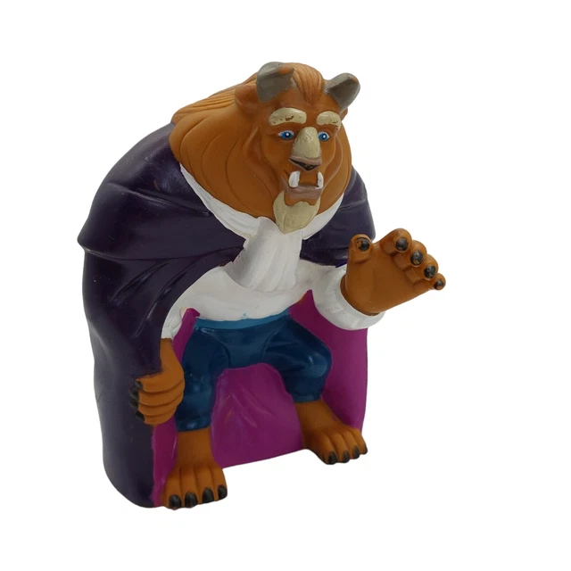 VINTAGE BEAUTY AND The Beast Rubber Hand Puppet Disney Belle 1992 Pizza