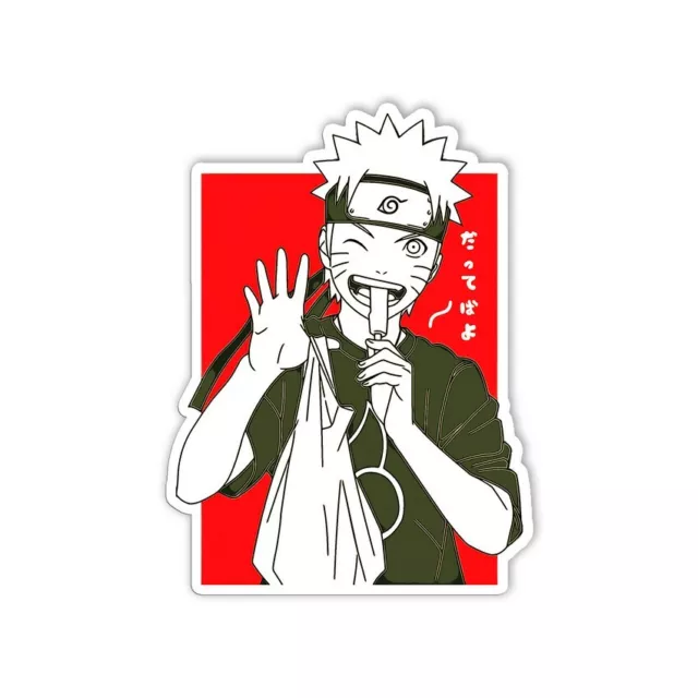 Uzumaki Naruto Funny 17w222Sticker Anime Decal Size 5 in