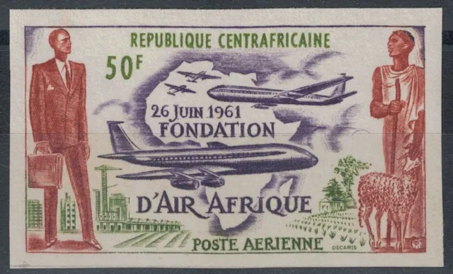 AFRICA CENTRALE 1962 Air Afrique (non dentellato) MNH**