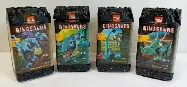 LEGO Dinosaurs Tyrannosaurus Rex/Brachiosaurus/Stracosaurus/Mosasaurus Figures