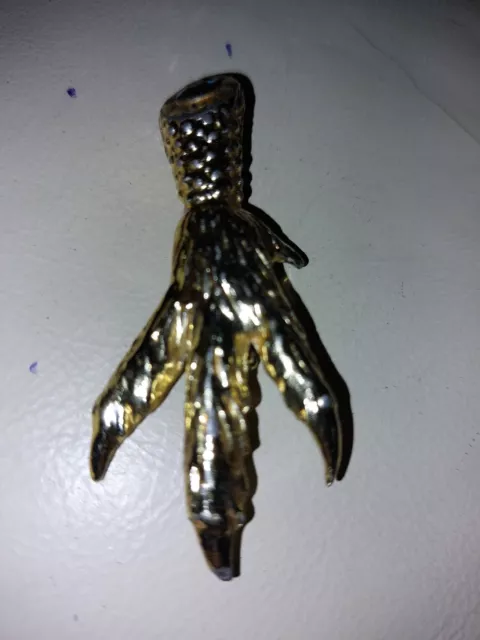 Vintage Scots Lucky grouse Foot Brooch /kilt pin