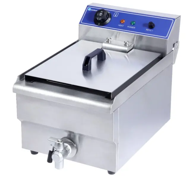Quantum CE ® Chip Fryer 13 Litre Electric Chips Table Top With Tap SF13WT